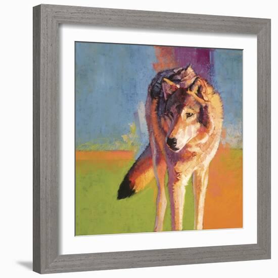 Wolf Study III-Julie Chapman-Framed Art Print