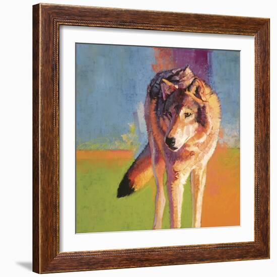 Wolf Study III-Julie Chapman-Framed Art Print