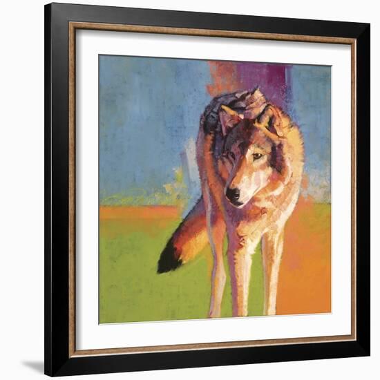 Wolf Study III-Julie Chapman-Framed Art Print