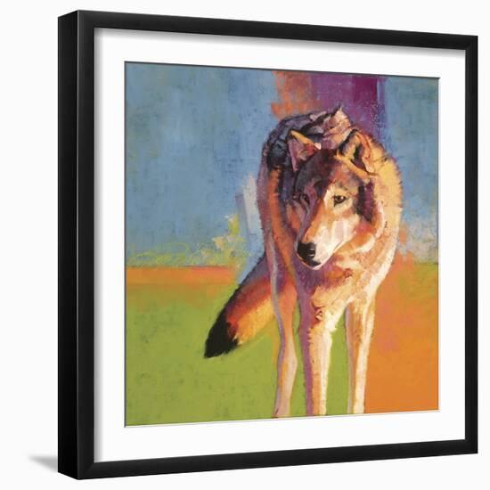 Wolf Study III-Julie Chapman-Framed Art Print