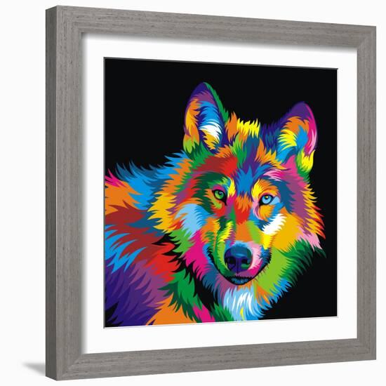 Wolf-Bob Weer-Framed Giclee Print