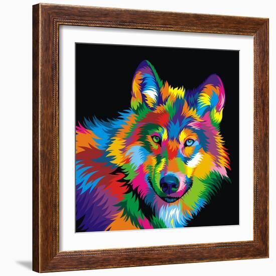 Wolf-Bob Weer-Framed Giclee Print