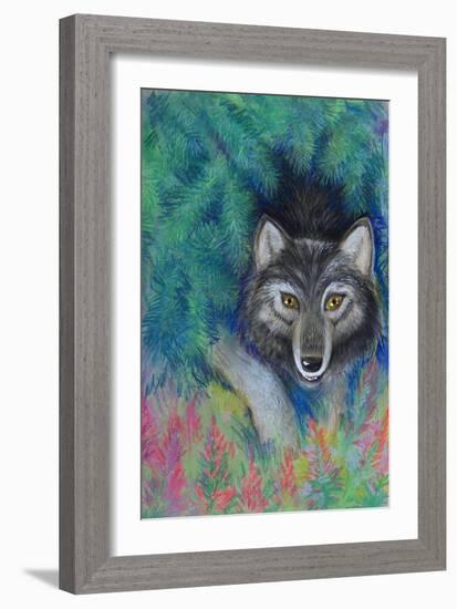 Wolf-Oxana Zaika-Framed Giclee Print