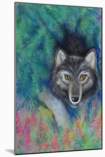 Wolf-Oxana Zaika-Mounted Giclee Print