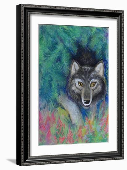 Wolf-Oxana Zaika-Framed Giclee Print