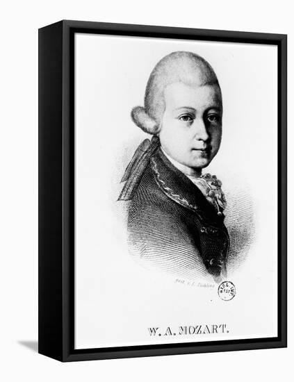 Wolfgang Amadeus Mozart (1756-179) in 1770-null-Framed Premier Image Canvas