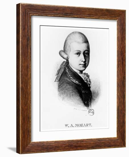 Wolfgang Amadeus Mozart (1756-179) in 1770-null-Framed Giclee Print
