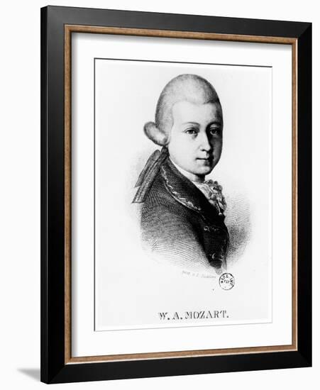 Wolfgang Amadeus Mozart (1756-179) in 1770-null-Framed Giclee Print