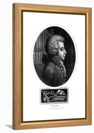 Wolfgang Amadeus Mozart, 18th Century Austrian Composer, 1819-John Chapman-Framed Premier Image Canvas