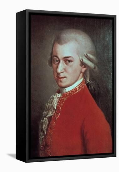 Wolfgang Amadeus Mozart, Austrian Composer, C1780-Johann Nepomuk della Croce-Framed Premier Image Canvas