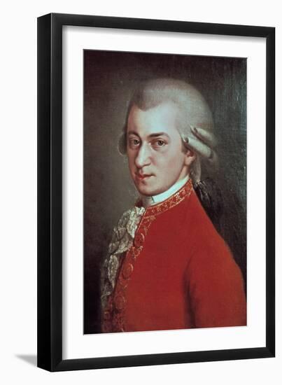 Wolfgang Amadeus Mozart, Austrian Composer, C1780-Johann Nepomuk della Croce-Framed Giclee Print