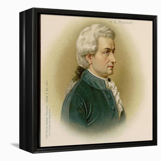 Wolfgang Amadeus Mozart Austrian Composer-null-Framed Premier Image Canvas