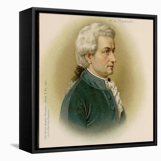 Wolfgang Amadeus Mozart Austrian Composer-null-Framed Premier Image Canvas