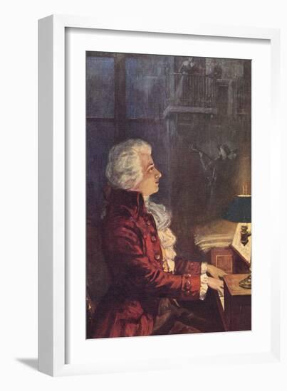 Wolfgang Amadeus Mozart Austrian Composer-L. Balestrieri-Framed Photographic Print