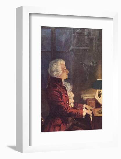 Wolfgang Amadeus Mozart Austrian Composer-L. Balestrieri-Framed Photographic Print