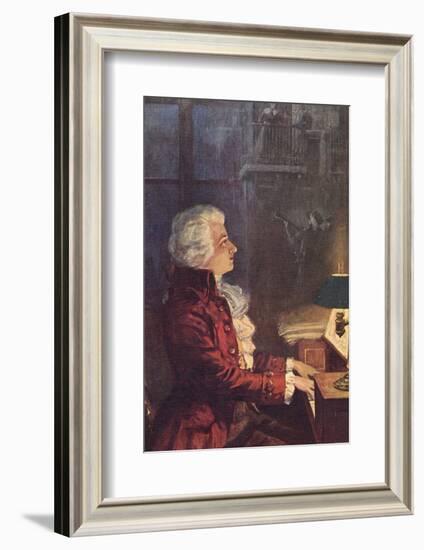 Wolfgang Amadeus Mozart Austrian Composer-L. Balestrieri-Framed Photographic Print