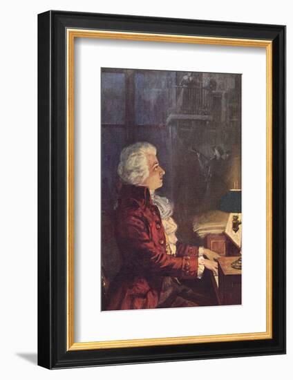 Wolfgang Amadeus Mozart Austrian Composer-L. Balestrieri-Framed Photographic Print