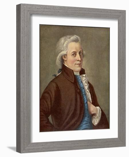 Wolfgang Amadeus Mozart Austrian Composer-Tischbein-Framed Photographic Print