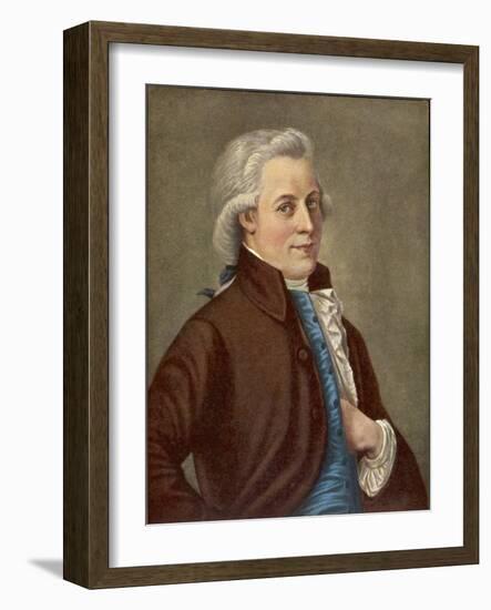 Wolfgang Amadeus Mozart Austrian Composer-Tischbein-Framed Photographic Print