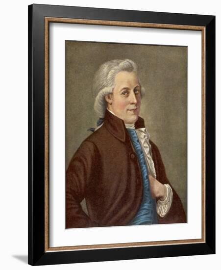 Wolfgang Amadeus Mozart Austrian Composer-Tischbein-Framed Photographic Print