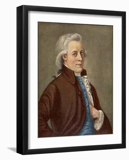 Wolfgang Amadeus Mozart Austrian Composer-Tischbein-Framed Photographic Print