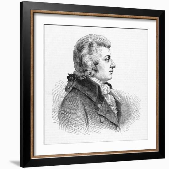 Wolfgang Amadeus Mozart Austrian Composer-null-Framed Art Print