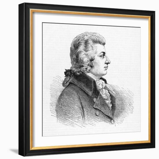 Wolfgang Amadeus Mozart Austrian Composer-null-Framed Art Print