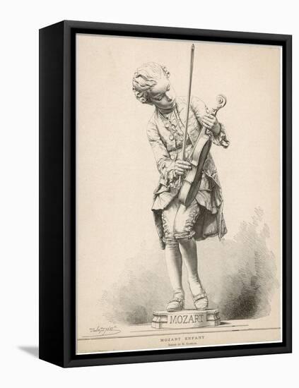 Wolfgang Amadeus Mozart Austrian Musician as a Boy-Jules Tavel-Framed Stretched Canvas