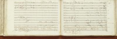 Mozart: Motet Manuscript-Wolfgang Amadeus Mozart-Framed Premier Image Canvas