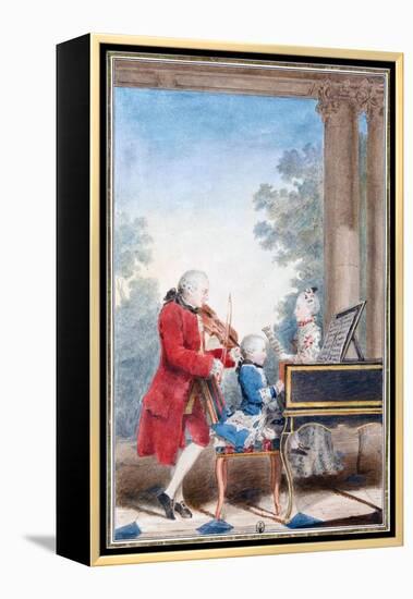 Wolfgang Amadeus Mozart in Paris as a Child-null-Framed Premier Image Canvas