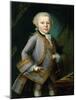 Wolfgang Amadeus Mozart in Royal Suite, 1763-Peter Anton Lorenzoni-Mounted Giclee Print