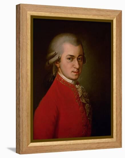 Wolfgang Amadeus Mozart, Posthumes Portrait, 1819-Barbara Krafft-Framed Premier Image Canvas