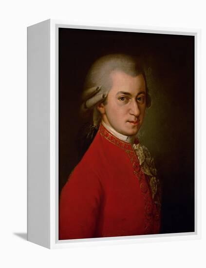 Wolfgang Amadeus Mozart, Posthumes Portrait, 1819-Barbara Krafft-Framed Premier Image Canvas