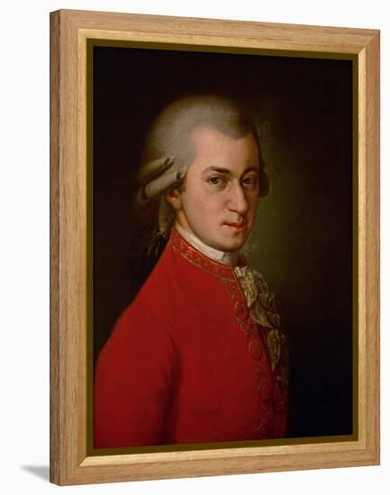 Wolfgang Amadeus Mozart, Posthumes Portrait, 1819-Barbara Krafft-Framed Premier Image Canvas