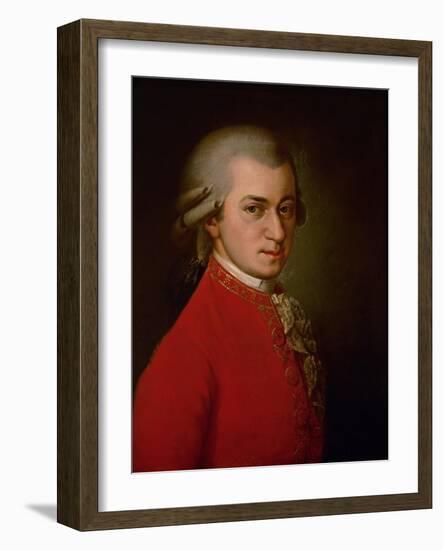 Wolfgang Amadeus Mozart, Posthumes Portrait, 1819-Barbara Krafft-Framed Giclee Print