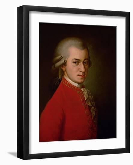 Wolfgang Amadeus Mozart, Posthumes Portrait, 1819-Barbara Krafft-Framed Giclee Print