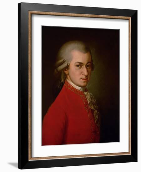 Wolfgang Amadeus Mozart, Posthumes Portrait, 1819-Barbara Krafft-Framed Giclee Print