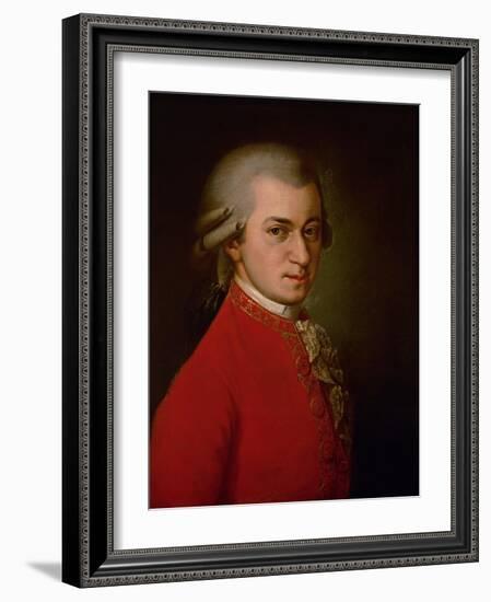 Wolfgang Amadeus Mozart, Posthumes Portrait, 1819-Barbara Krafft-Framed Giclee Print