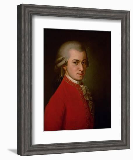 Wolfgang Amadeus Mozart, Posthumes Portrait, 1819-Barbara Krafft-Framed Giclee Print