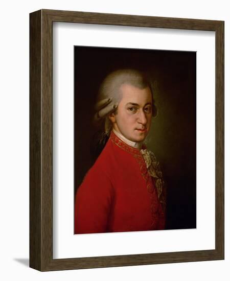 Wolfgang Amadeus Mozart, Posthumes Portrait, 1819-Barbara Krafft-Framed Giclee Print