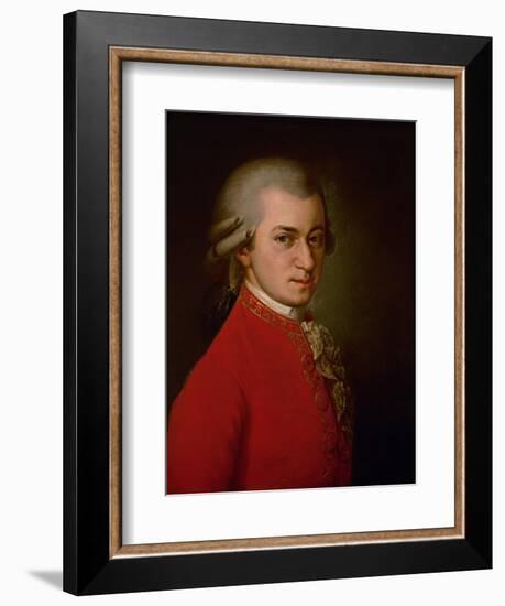 Wolfgang Amadeus Mozart, Posthumes Portrait, 1819-Barbara Krafft-Framed Giclee Print