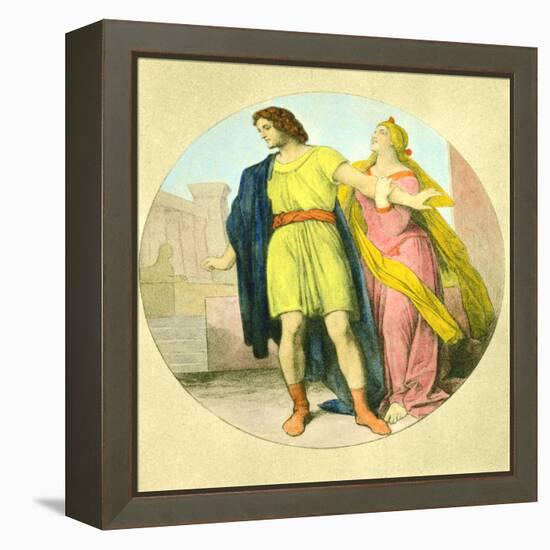 Wolfgang Amadeus Mozart 's-Moritz Ludwig von Schwind-Framed Premier Image Canvas