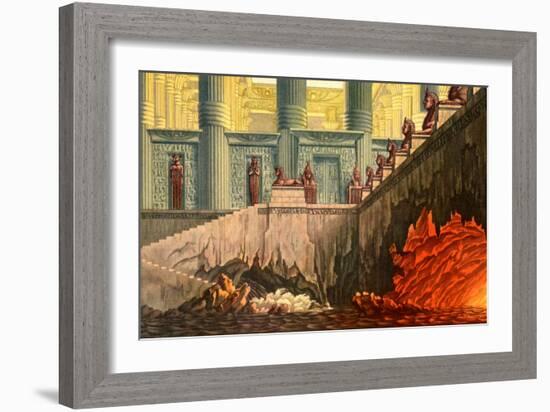 Wolfgang Amadeus Mozart 's-Karl Friedrich Schinkel-Framed Giclee Print