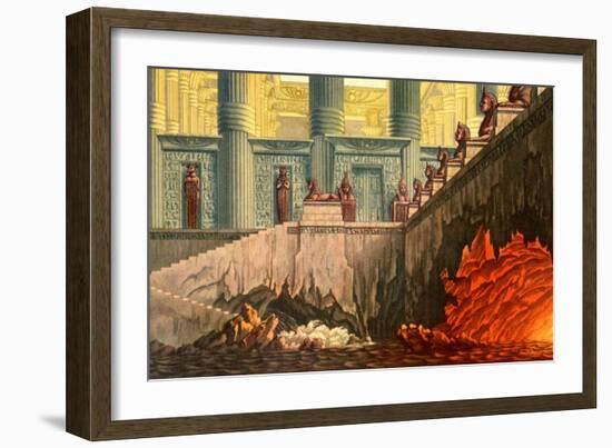 Wolfgang Amadeus Mozart 's-Karl Friedrich Schinkel-Framed Giclee Print