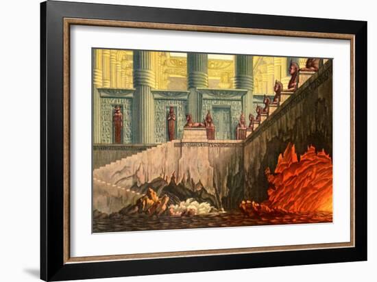 Wolfgang Amadeus Mozart 's-Karl Friedrich Schinkel-Framed Giclee Print