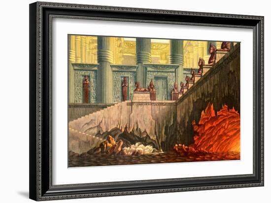 Wolfgang Amadeus Mozart 's-Karl Friedrich Schinkel-Framed Giclee Print