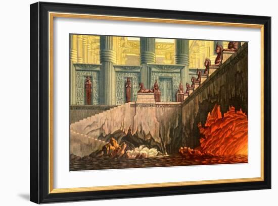 Wolfgang Amadeus Mozart 's-Karl Friedrich Schinkel-Framed Giclee Print