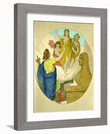 Wolfgang Amadeus Mozart 's-Moritz Ludwig von Schwind-Framed Giclee Print