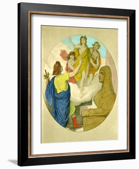 Wolfgang Amadeus Mozart 's-Moritz Ludwig von Schwind-Framed Giclee Print