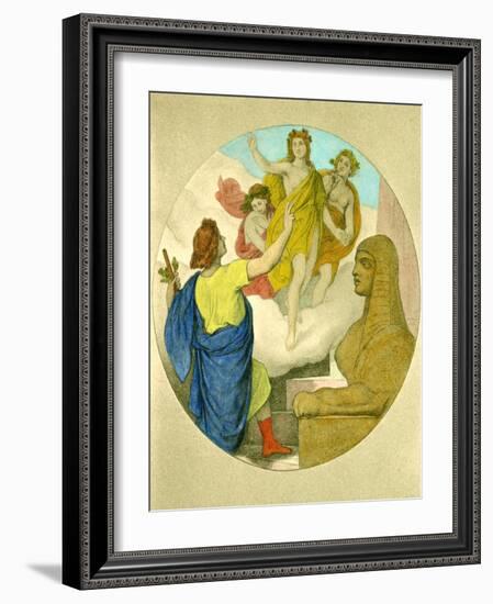 Wolfgang Amadeus Mozart 's-Moritz Ludwig von Schwind-Framed Giclee Print